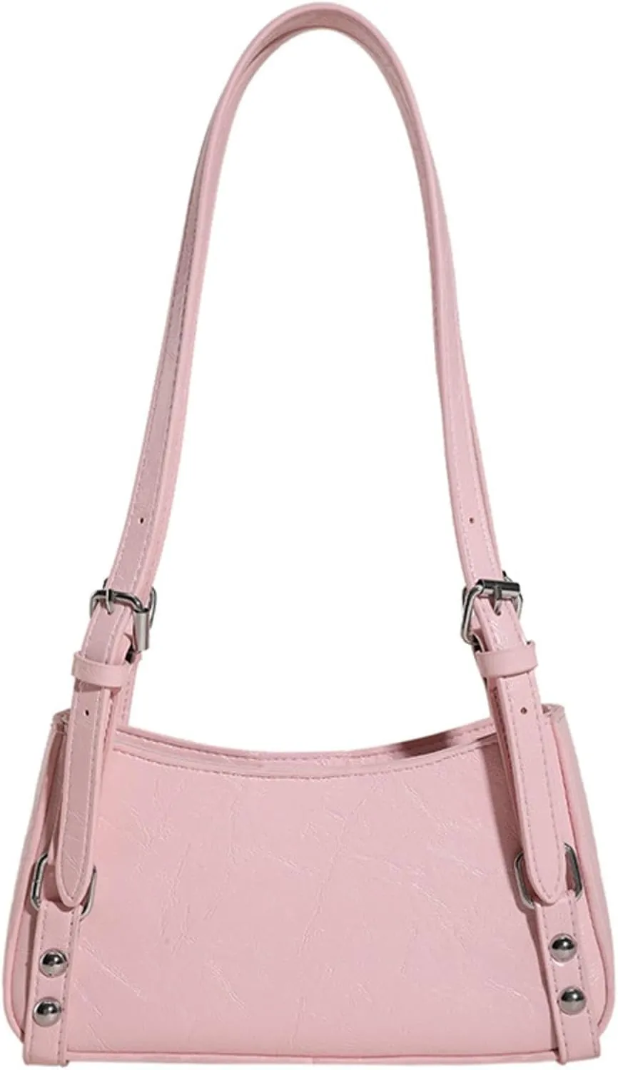 European American Retro Shoulder Crossbody Bag Commuter Versatile Small Square Bag Armpit Bags For Women