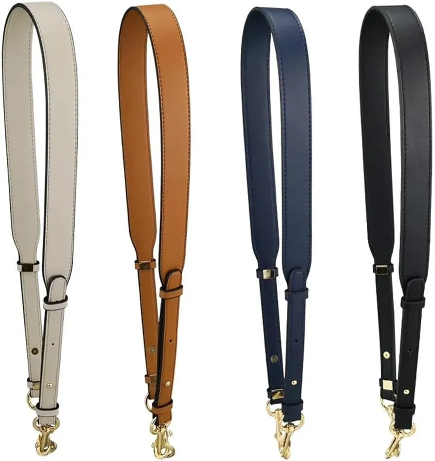 Fashionable Adjustable Leather Bag Straps Wide Cross Pattern Shoulder Strap for Cross Body Bags