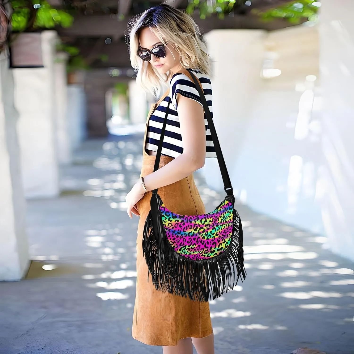 Fringe Purses for Women Crossbody with Tassel Western Fringe Bag Hippie Purse