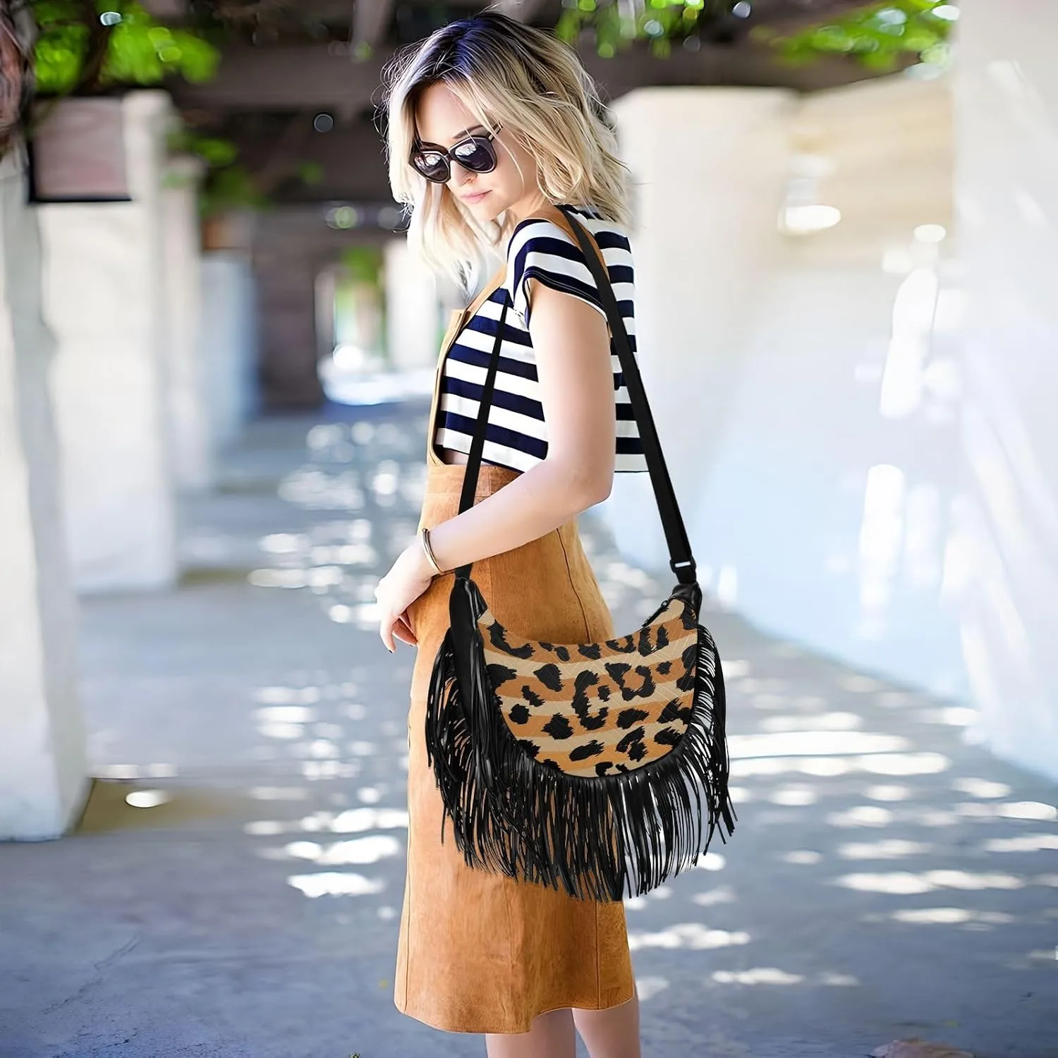 Fringe Purses for Women Crossbody with Tassel Western Fringe Bag Hippie Purse