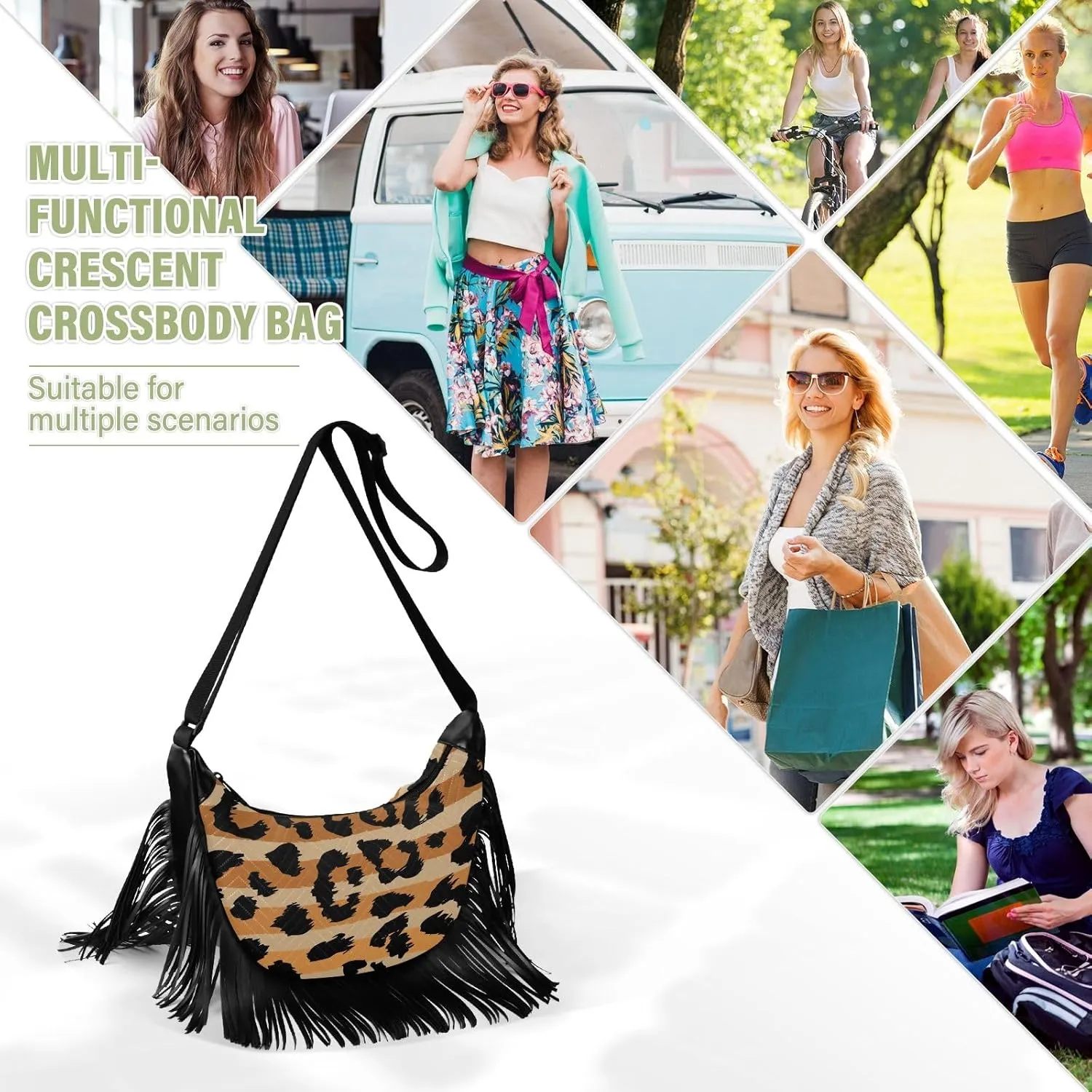 Fringe Purses for Women Crossbody with Tassel Western Fringe Bag Hippie Purse