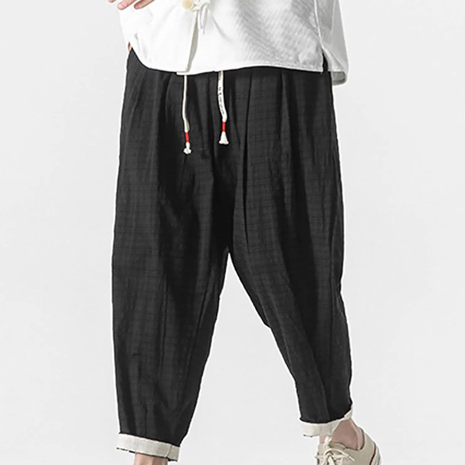 FZVYD Camouflage Pants Mens Casual Elastic Drawstring Cargo Pants Lightweight Relaxed Fit Cotton Workout Sweatpants 2023