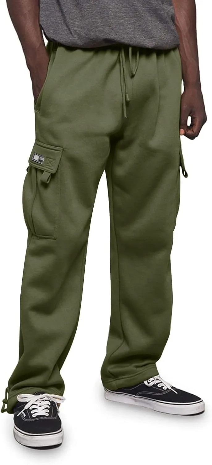 FZVYD Mens Black Dress Pants Slim Mens Casual Elastic Drawstring Cargo Pants Lightweight Relaxed Cotton Workout Sweatpants