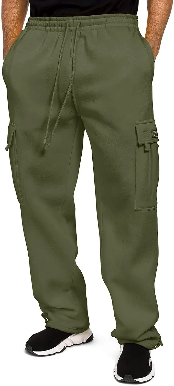 FZVYD Mens Black Dress Pants Slim Mens Casual Elastic Drawstring Cargo Pants Lightweight Relaxed Cotton Workout Sweatpants