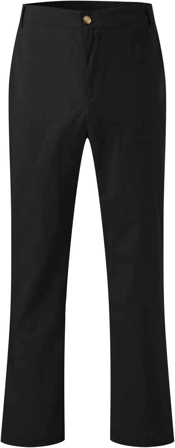 FZVYD Men's Stretch Pants Mens Casual Elastic Drawstring Cargo Pants Lightweight Relaxed Fit Cotton Workout Sweatpants 2023