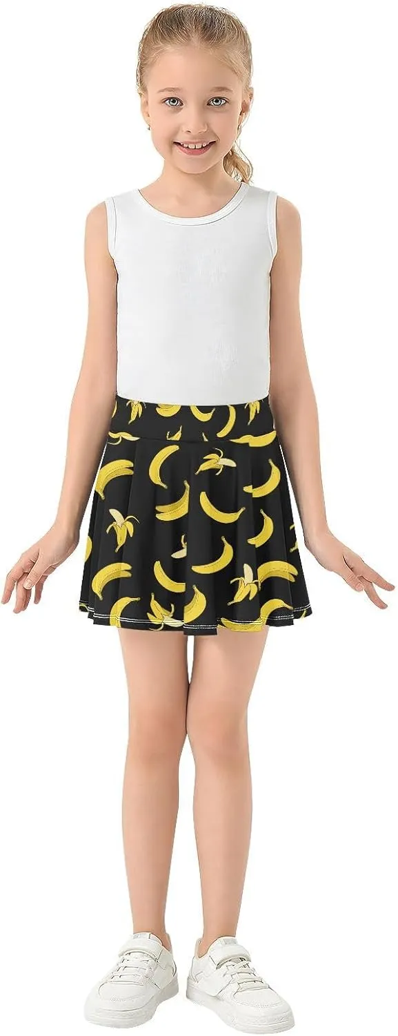 Girls Skorts High Waist Athletic Skirts with Shorts Stretchy Teens Performance Tennis