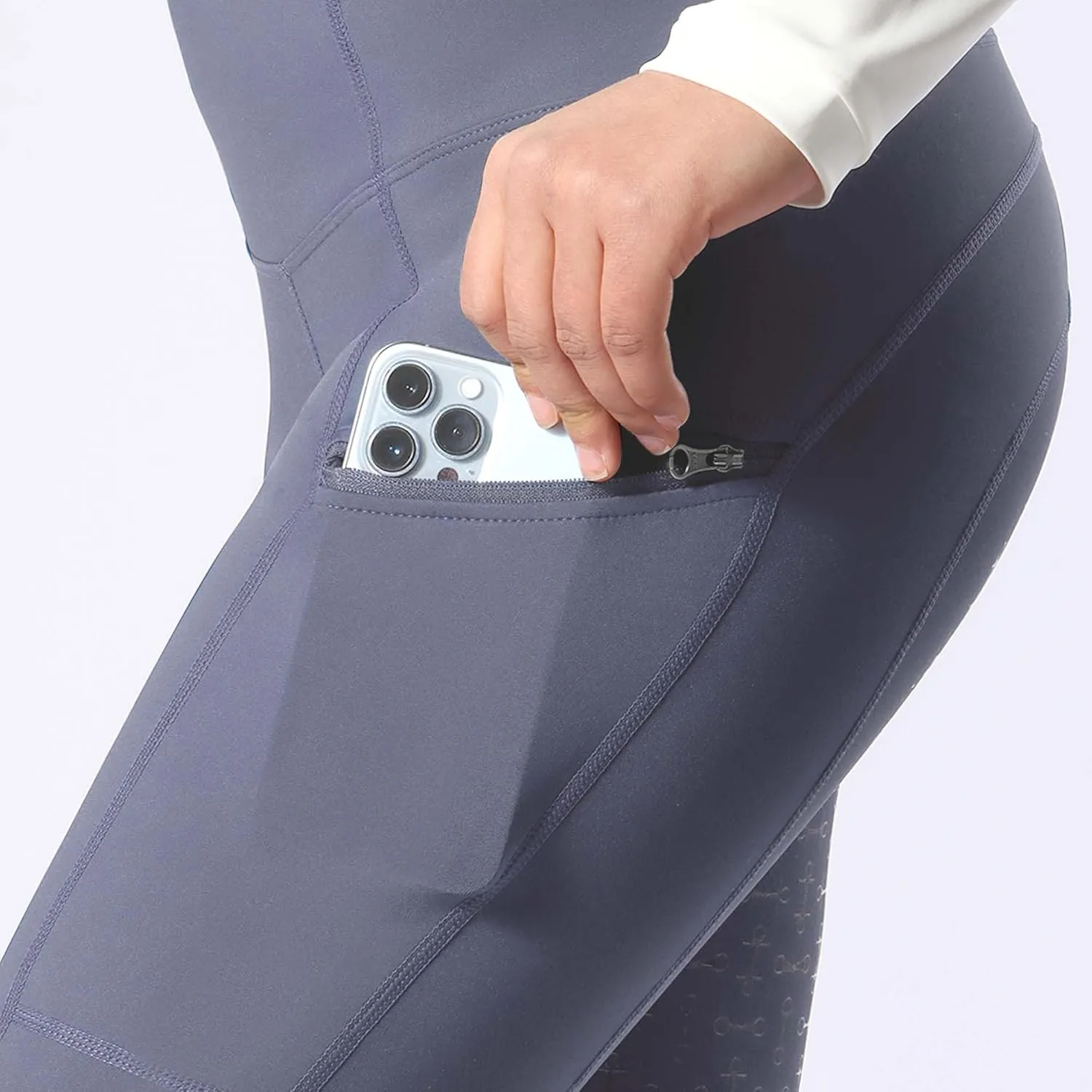 Harrison Howard Women's Full Seat Silicon Grip Equestrian Breeches Horse Riding Tights High Waisted Leggings