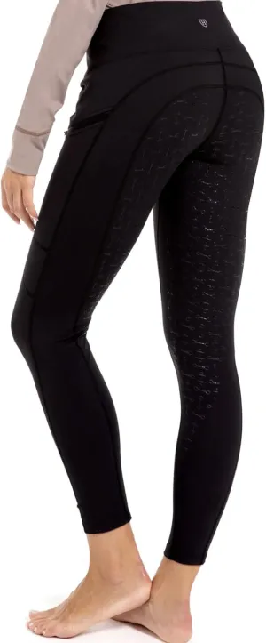 Harrison Howard Women's Full Seat Silicon Grip Equestrian Breeches Horse Riding Tights High Waisted Leggings