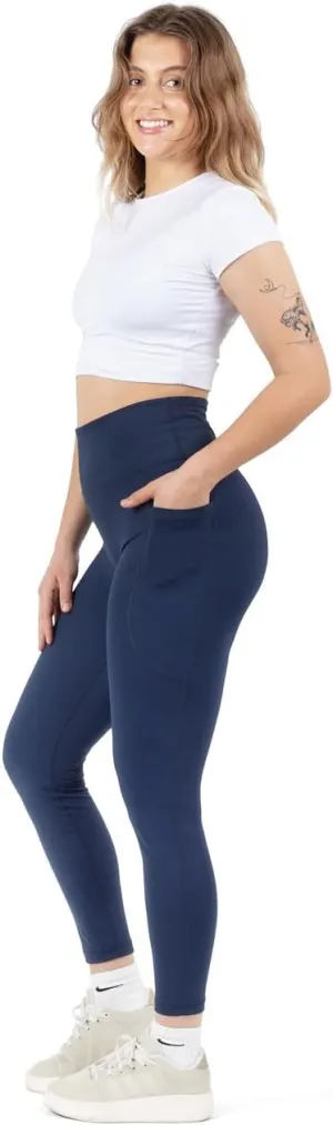 High Waist Leggings, Tummy Control, 4 Way Stretch, Yoga Pants Fitness/Leggings with Pockets, Sweat Wicking.