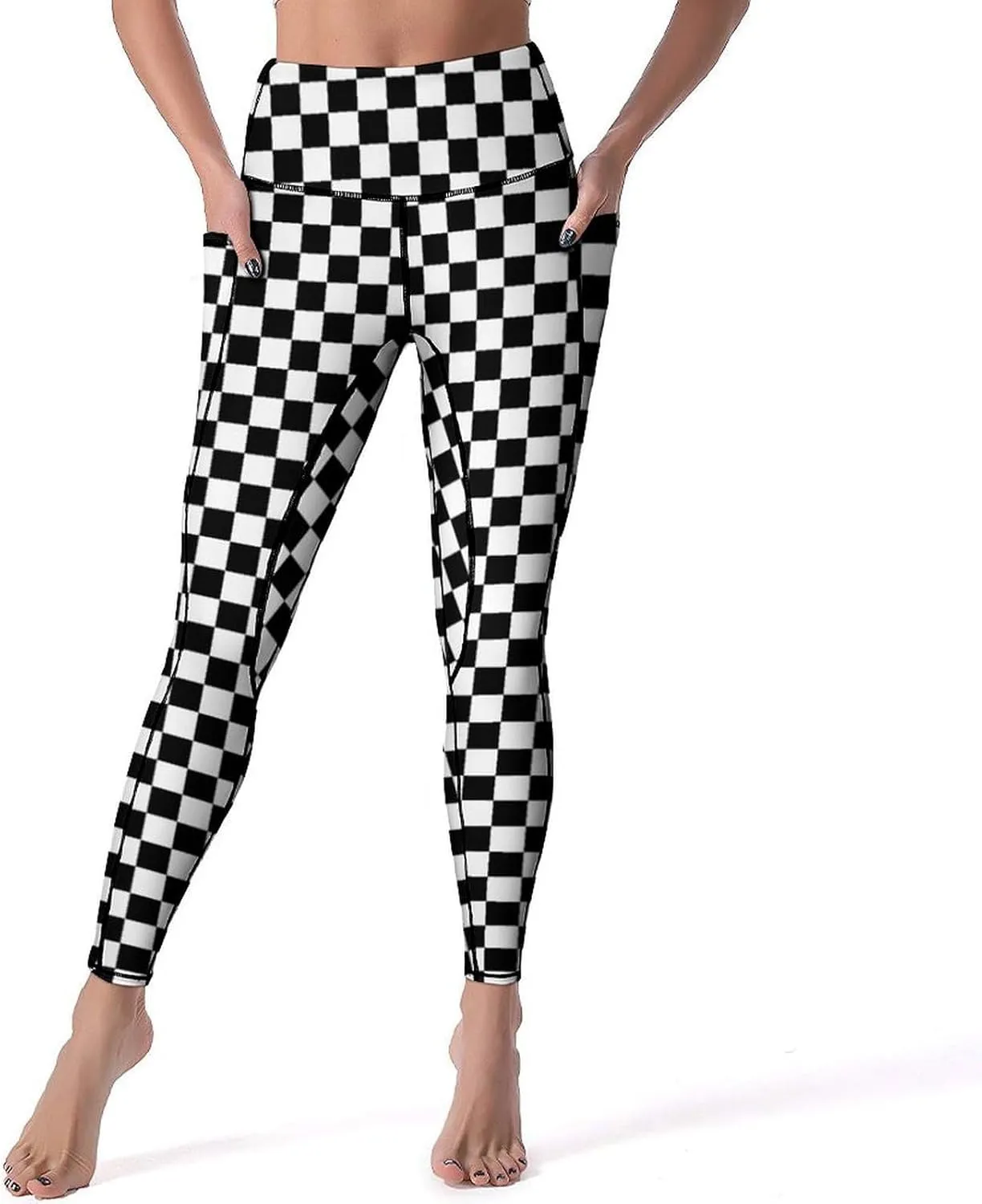 High Waisted Exercise Yoga Pants for Women Running Sports Workout Yoga Leggings with Pockets