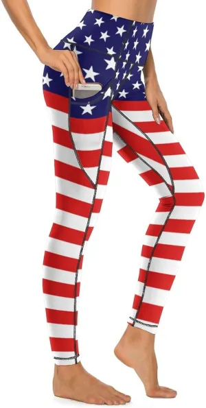 High Waisted Exercise Yoga Pants for Women Running Sports Workout Yoga Leggings with Pockets