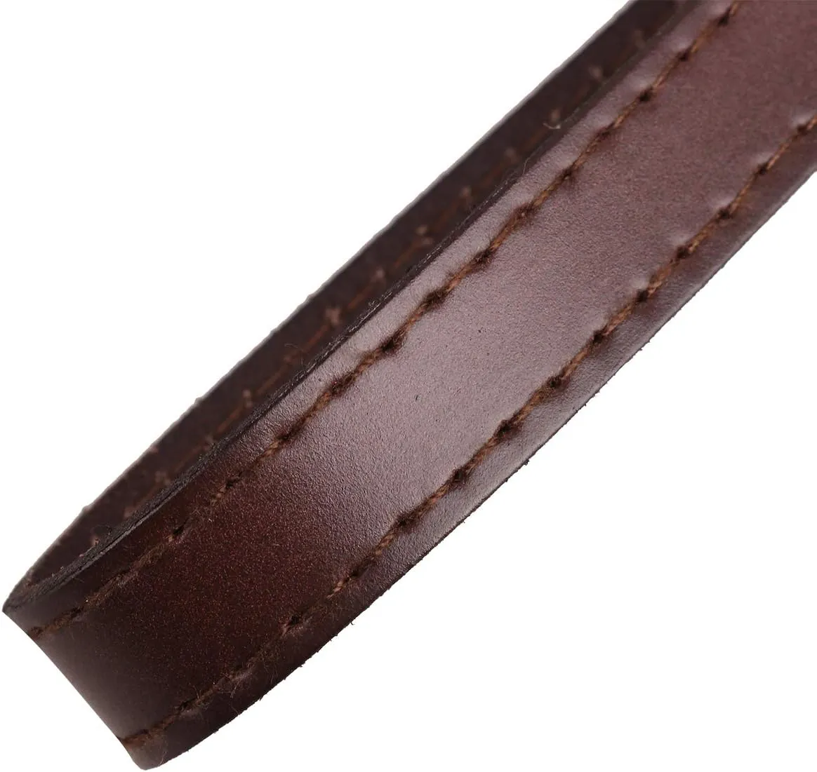 IEFIEL Leather Wristlet Straps Wrist Strap Replacement Belt for Purse/Wallets/Keychain/Clutch Brown&Silver One Size