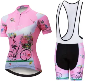 JPOJPO Women's Cycling Jersey Short Sleeve Jacket Cycling Shirt Quick Dry Breathable Mountain Clothing Bike Top