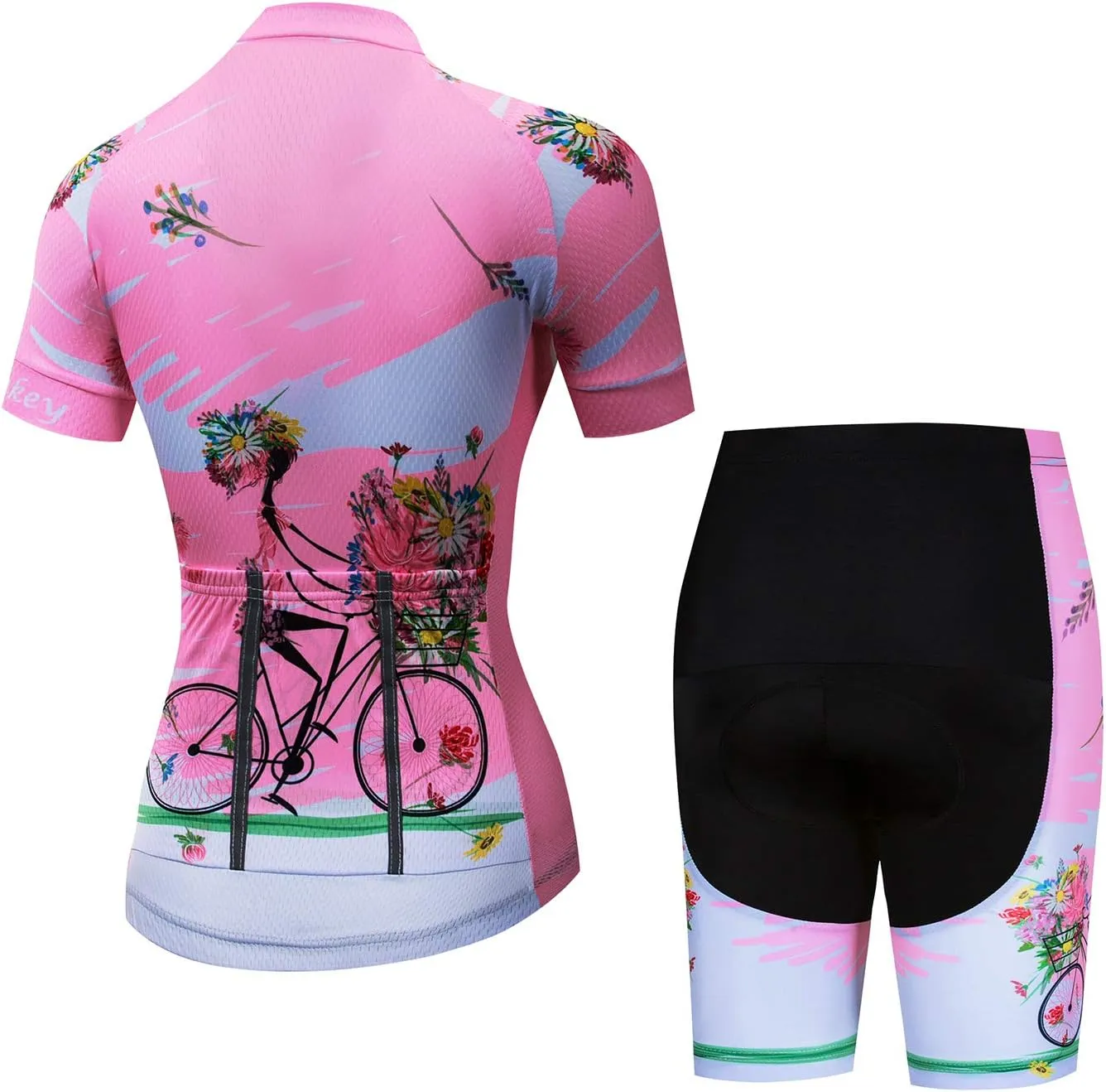 JPOJPO Women's Cycling Jersey Short Sleeve Jacket Cycling Shirt Quick Dry Breathable Mountain Clothing Bike Top