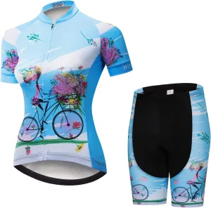 JPOJPO Women's Cycling Jersey Short Sleeve Jacket Cycling Shirt Quick Dry Breathable Mountain Clothing Bike Top