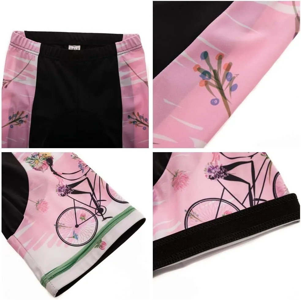 JPOJPO Women's Cycling Jersey Short Sleeve Jacket Cycling Shirt Quick Dry Breathable Mountain Clothing Bike Top