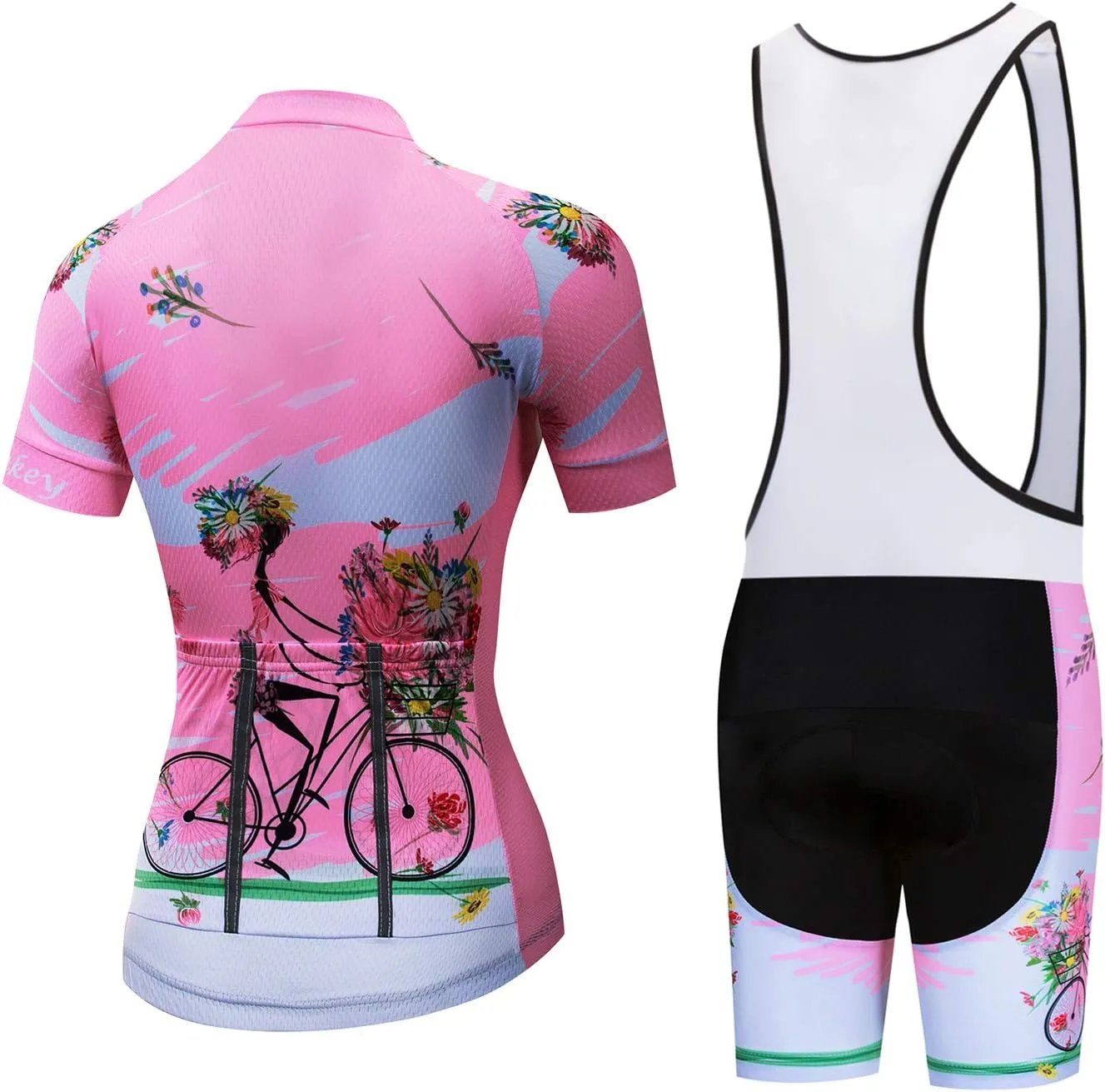 JPOJPO Women's Cycling Jersey Short Sleeve Jacket Cycling Shirt Quick Dry Breathable Mountain Clothing Bike Top