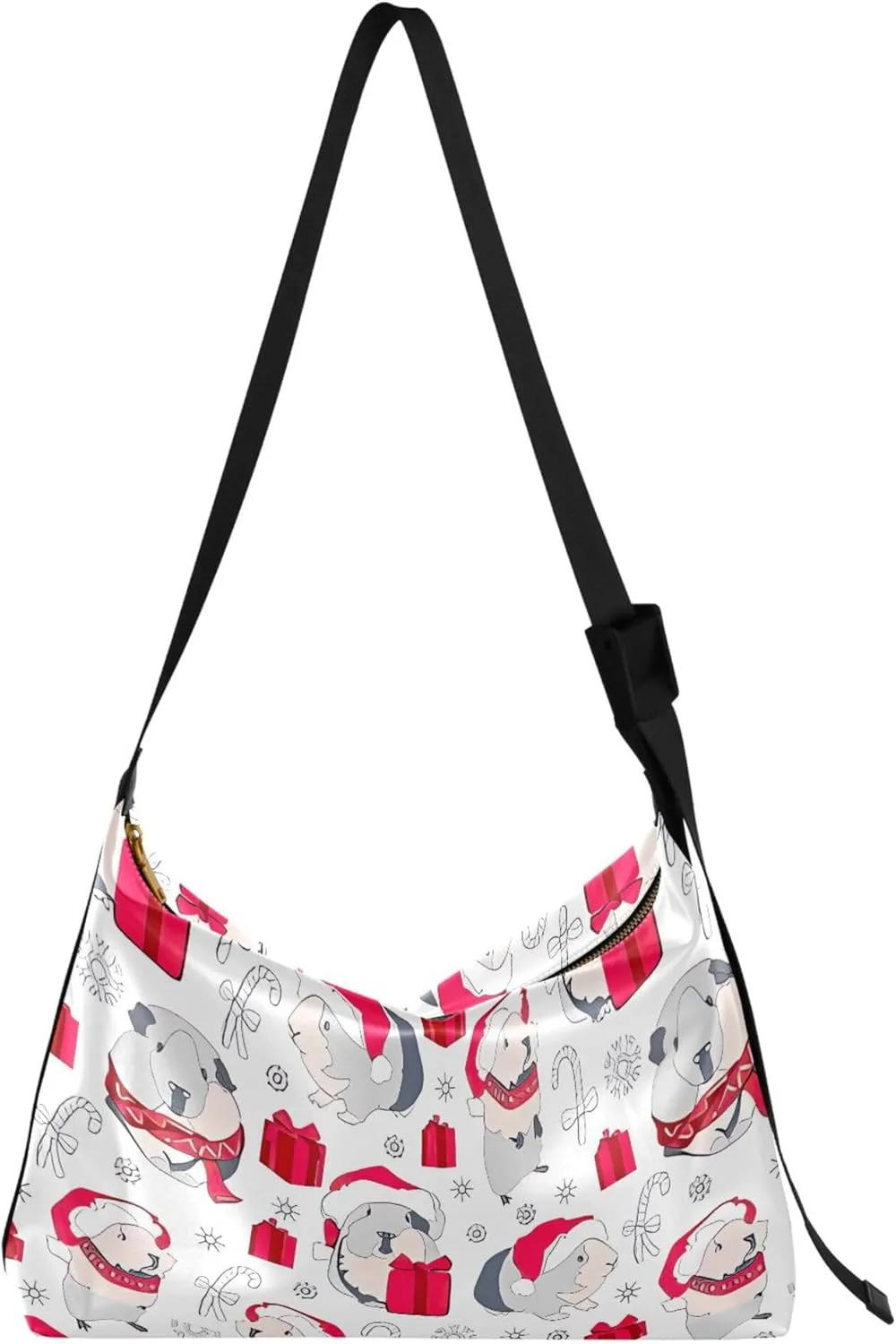 Kawaii Corgi Cute Pet Dog PU Leather Hobo Purse Large Womens Purse Luxury Animal Print Designer Shoulder Purse