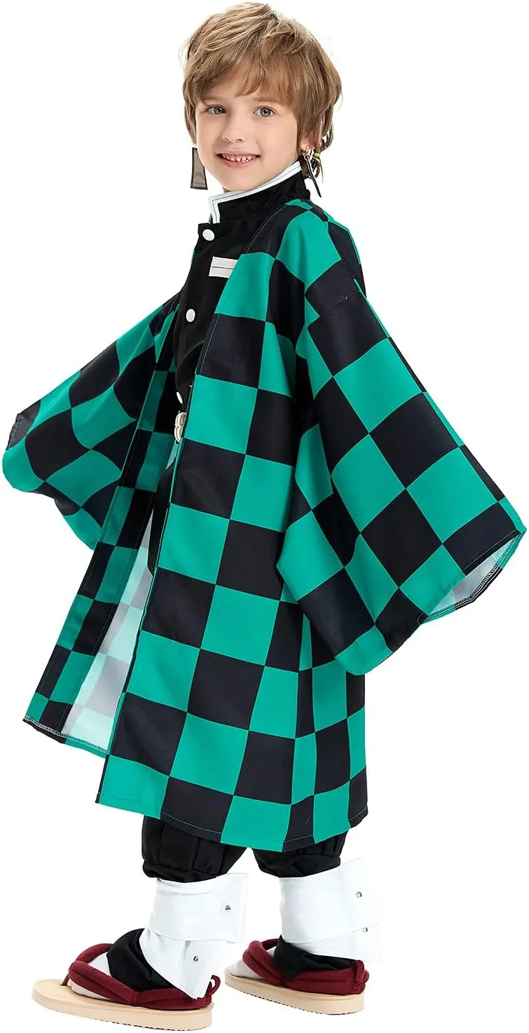 Kids Cape Cloak Outfits Cosplay Costume Halloween Robe Coat Anime Suits Uniform