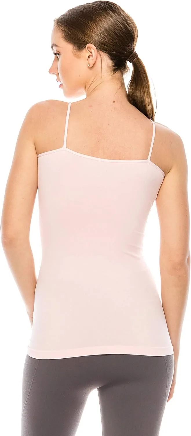 Kurve Womens Seamless Camisole Tank Top  Stretch Spaghetti Strap Cami with UV Protective Fabric, UPF 50  (Made in USA)