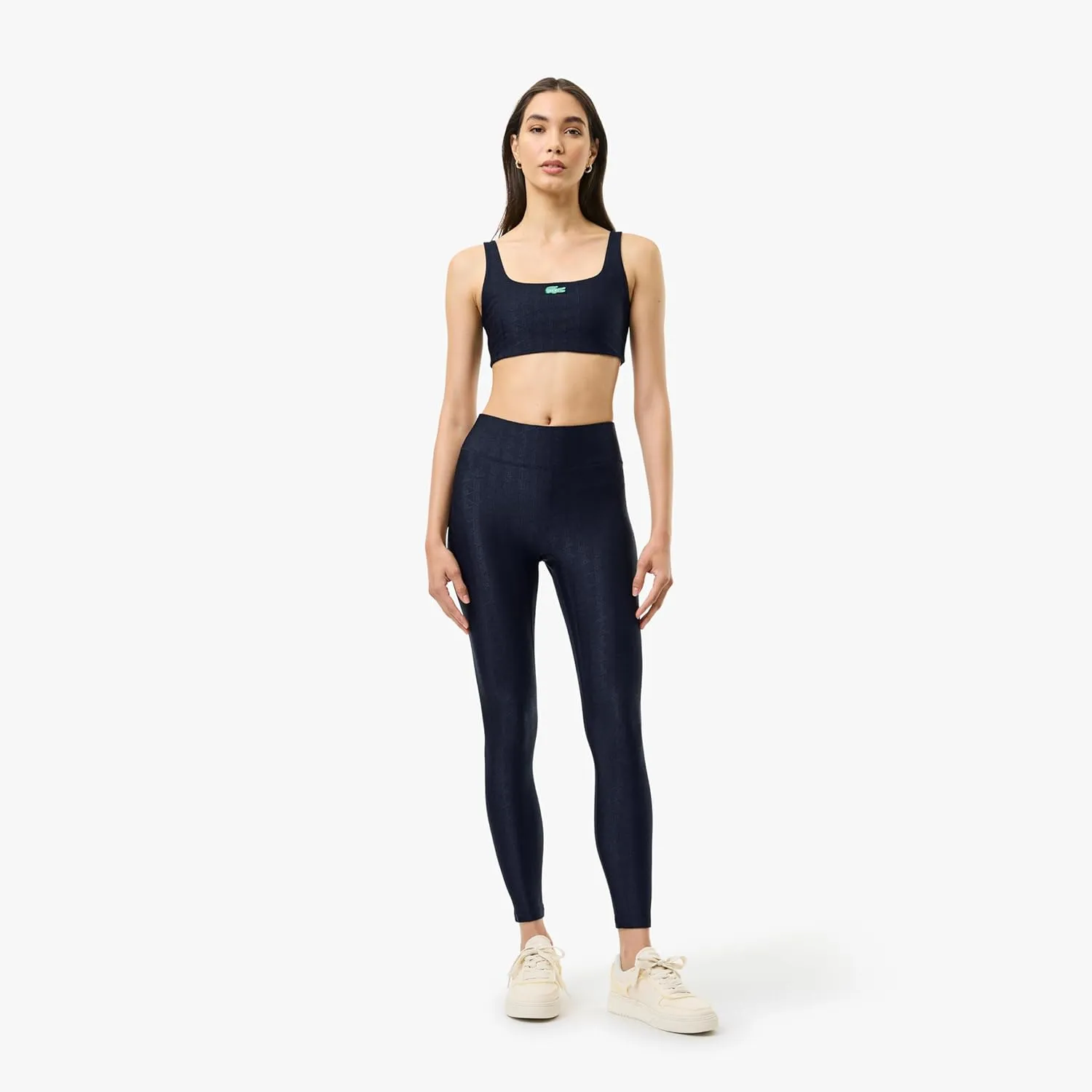 Lacoste x Bandier Women's Monogram Print Leggings