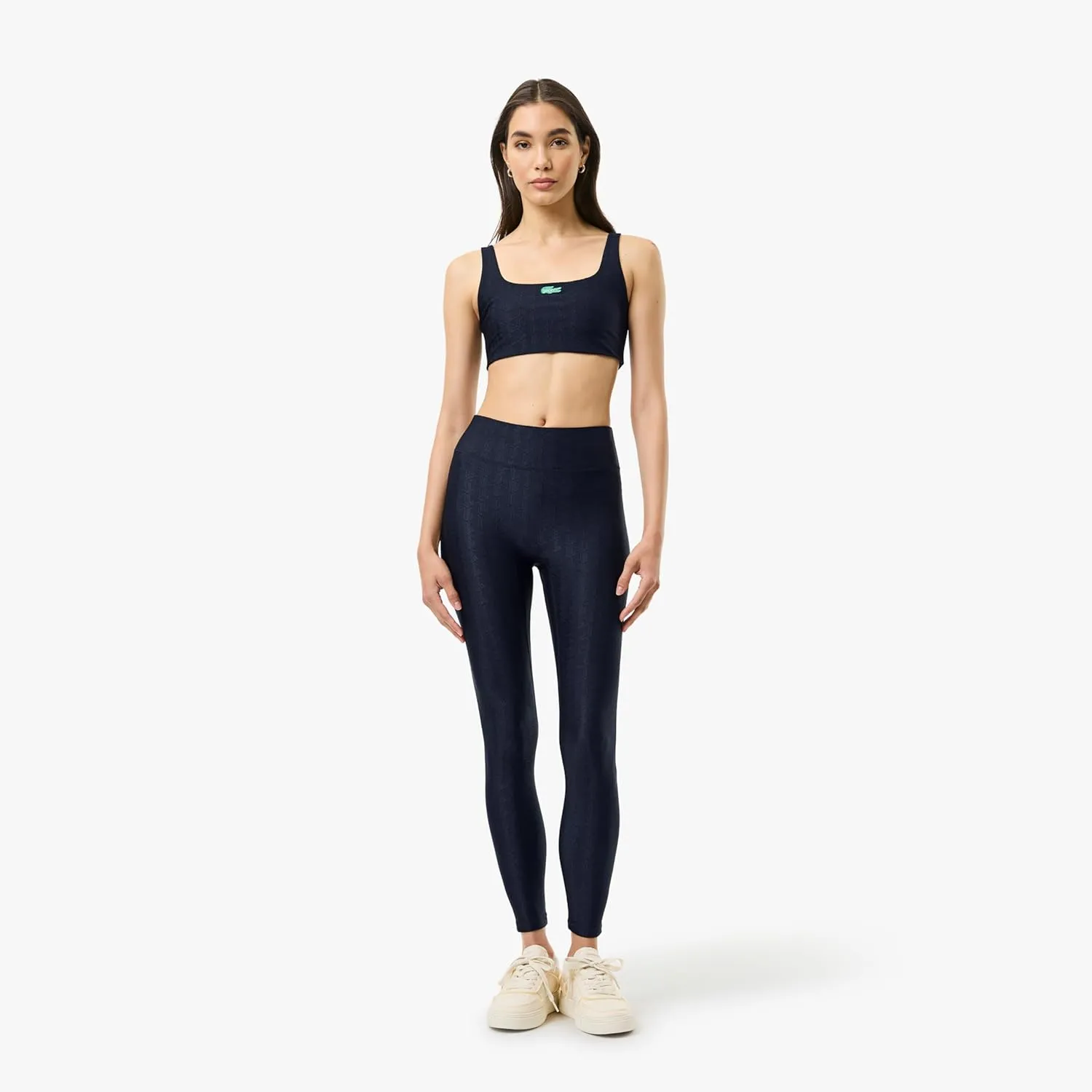 Lacoste x Bandier Women's Monogram Print Leggings