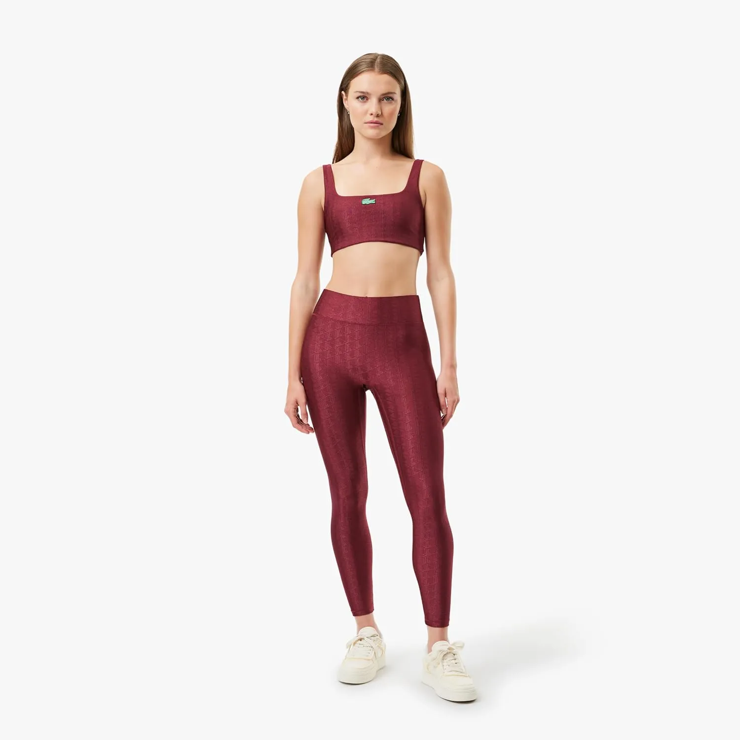 Lacoste x Bandier Women's Monogram Print Leggings