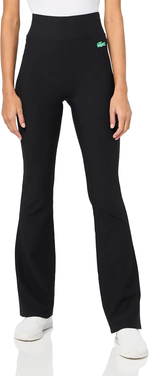 Lacoste x Bandier Women's Ribbed Flare Pants