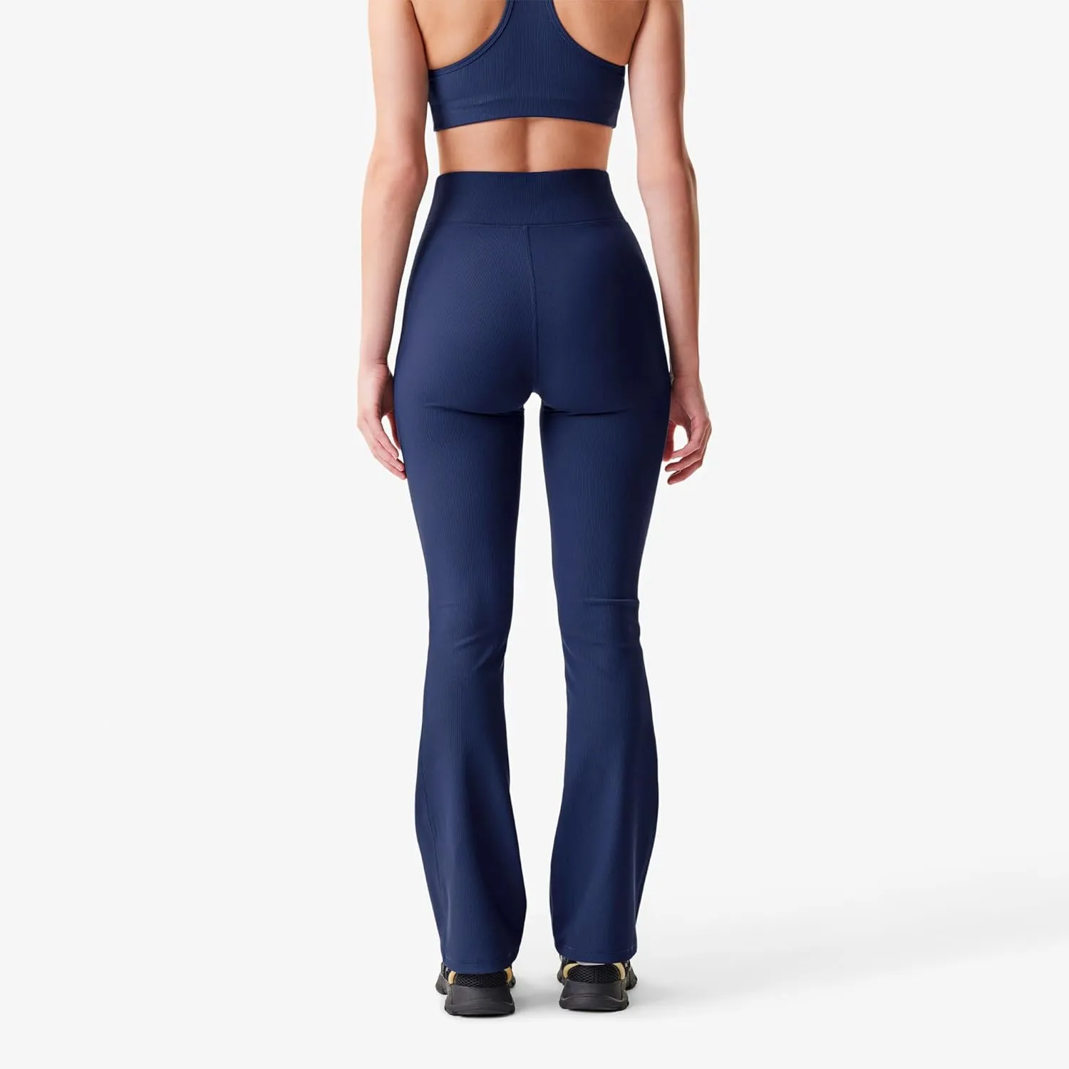 Lacoste x Bandier Women's Ribbed Flare Pants