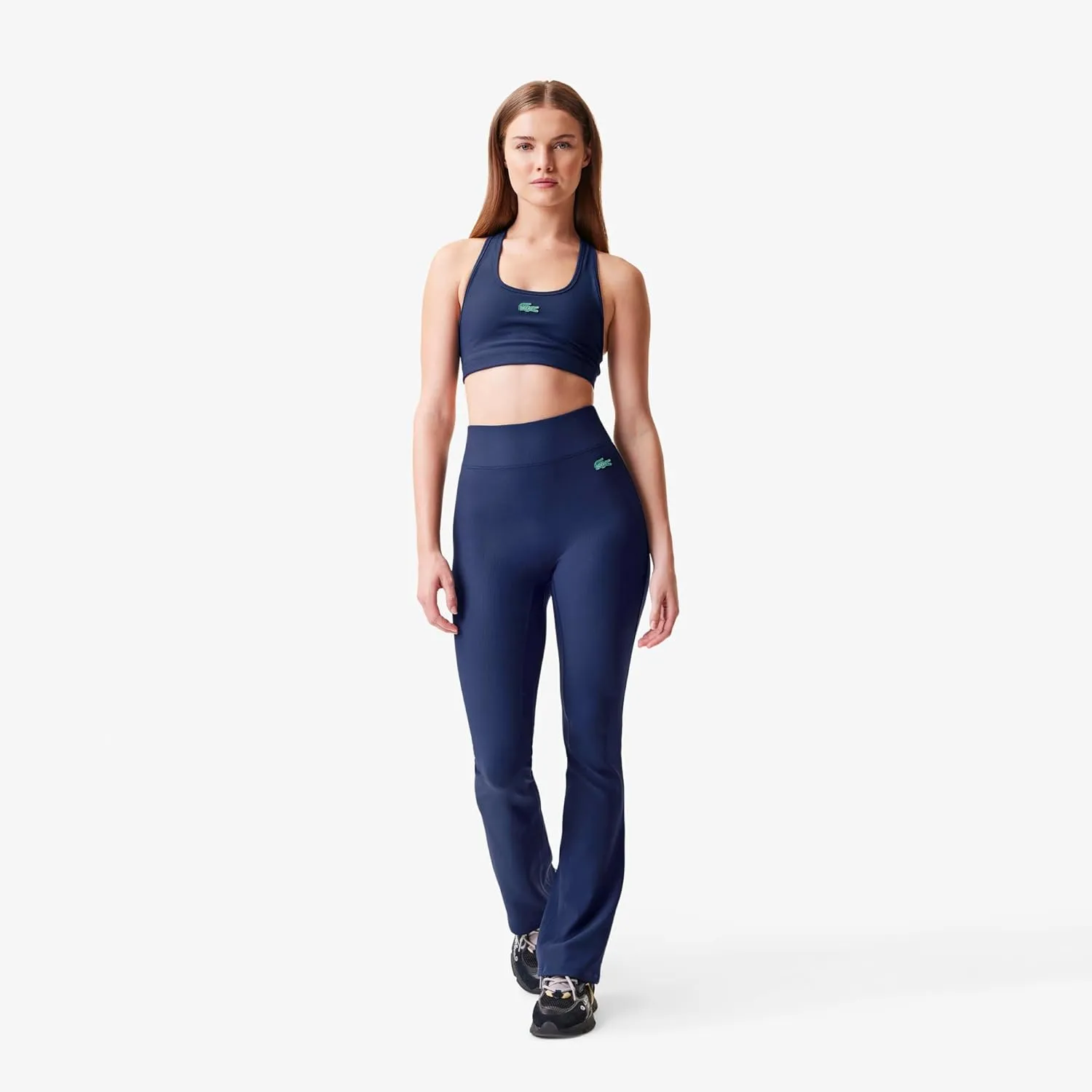 Lacoste x Bandier Women's Ribbed Flare Pants