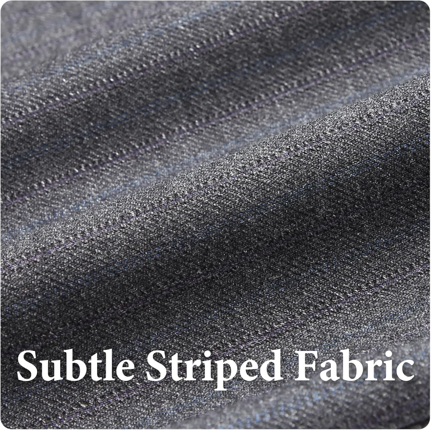 Lamgool Women's Suits 2 Piece Set Business Double Breasted Pinstripe Pant Suit Slim Fit Dressy Casual Outfits