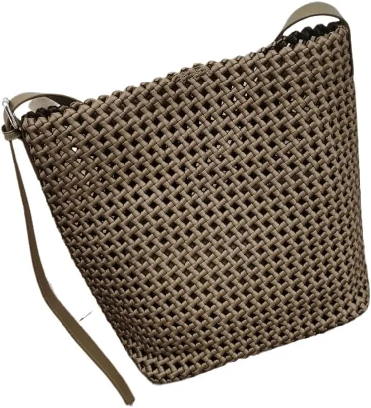 Large capacity Bag Simple and Versatile Woven Crossbody Bag: Deduce Diverse Fashion Styles for Outings Ladies shoulder Bag(Beige)