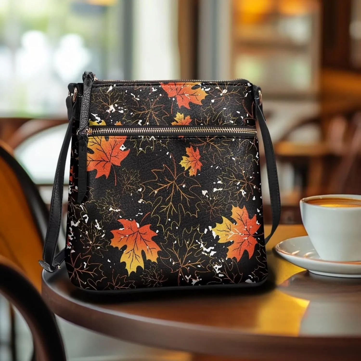 Leather Purse for Women, Leather Hobo Bag for Women Fashion Travel Sling Purse with Adjustable Strap Sling Bag