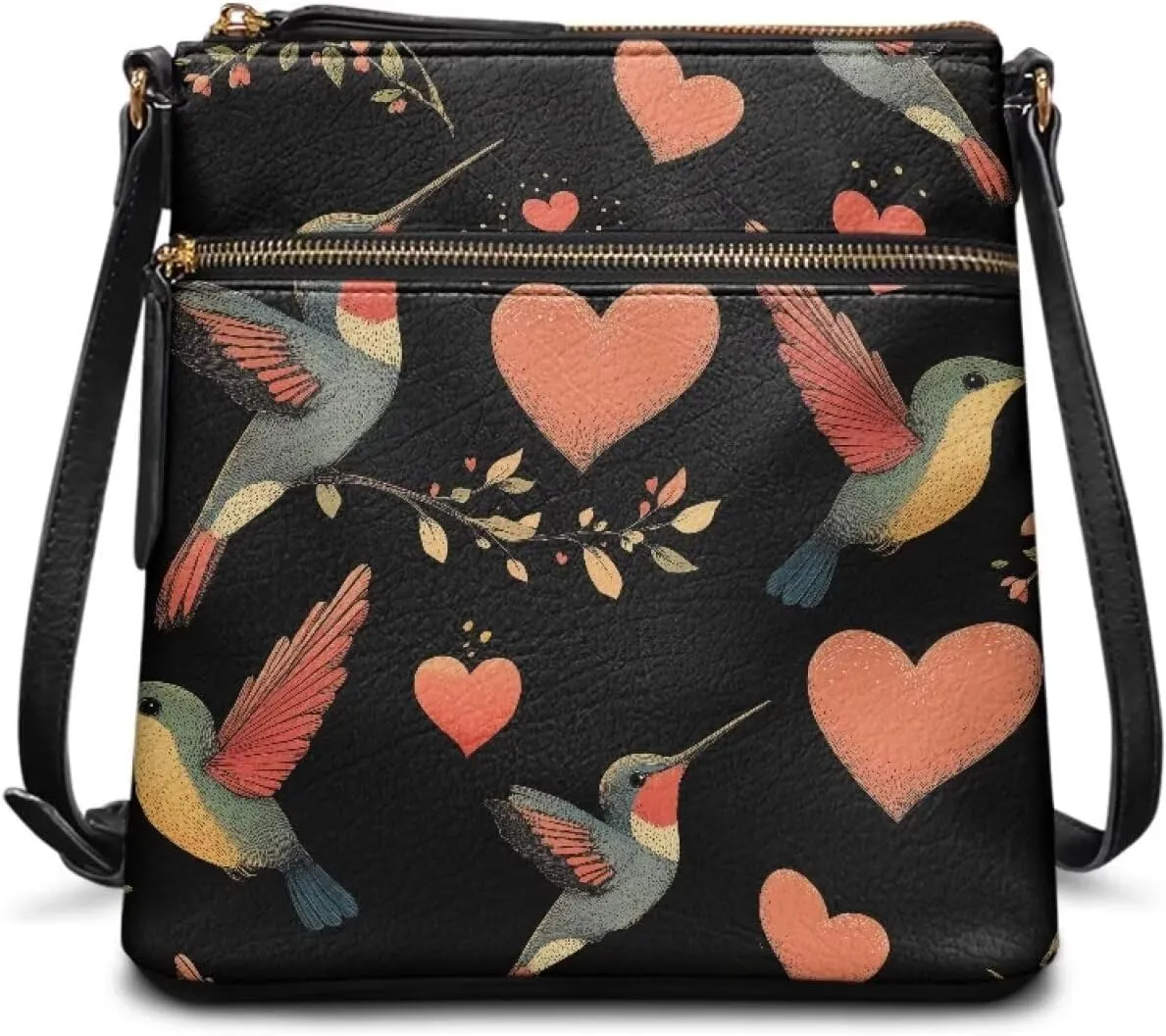 Leather Purse for Women, Leather Hobo Bag for Women Fashion Travel Sling Purse with Adjustable Strap Sling Bag