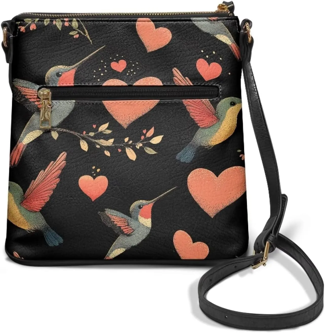 Leather Purse for Women, Leather Hobo Bag for Women Fashion Travel Sling Purse with Adjustable Strap Sling Bag