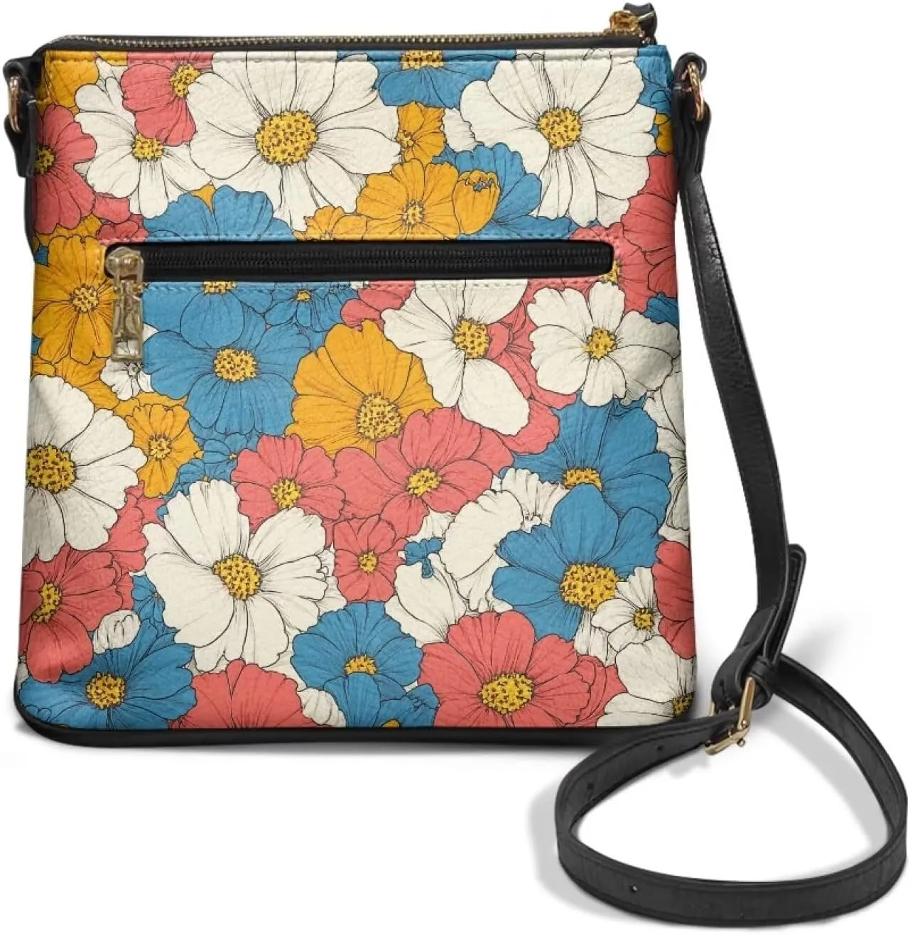Leather Purse for Women, Leather Hobo Bag for Women Fashion Travel Sling Purse with Adjustable Strap Sling Bag