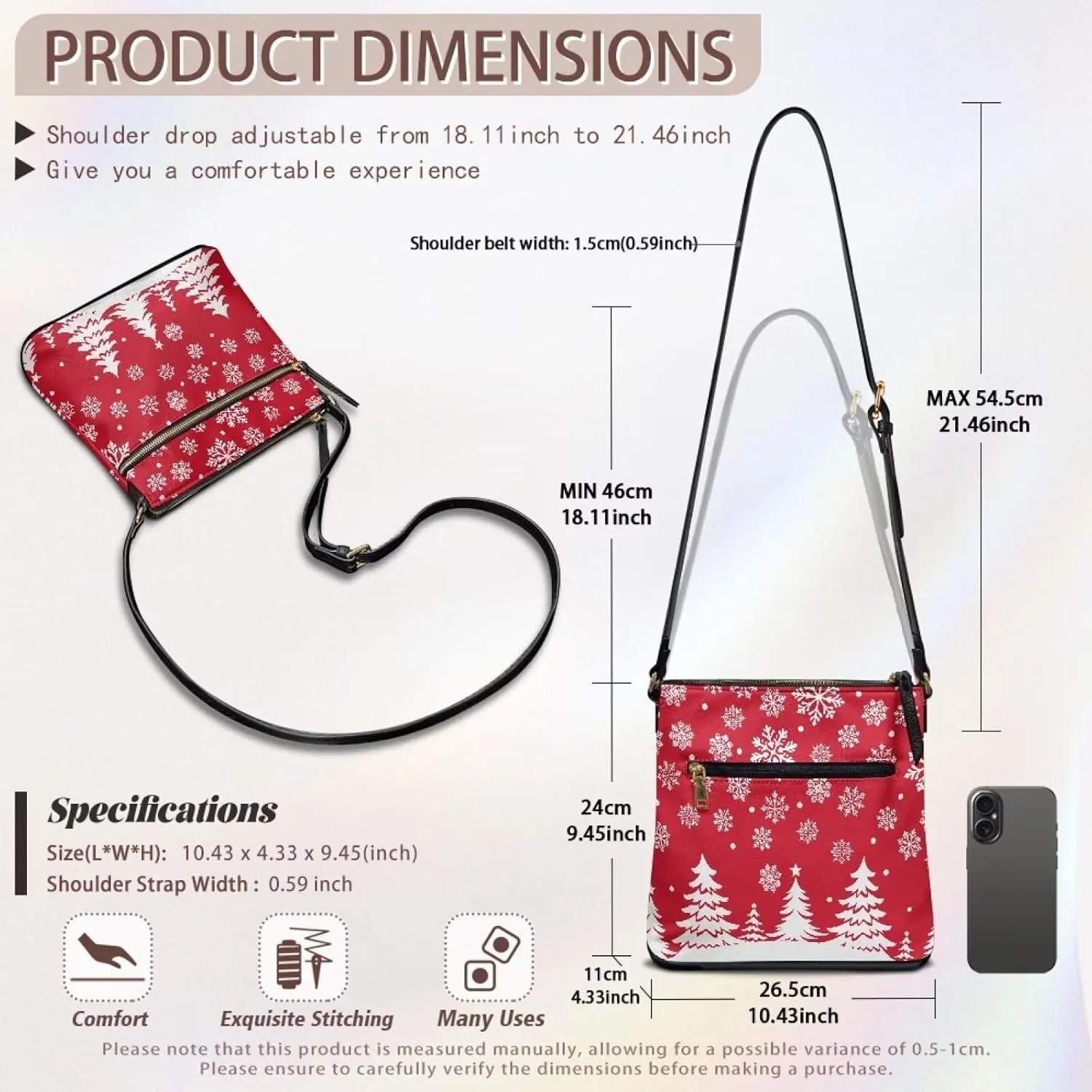 Leather Purse for Women, Small Leather Hobo Bag for Women Fashion Sling Wallet for Christmas St. Patrick's Day