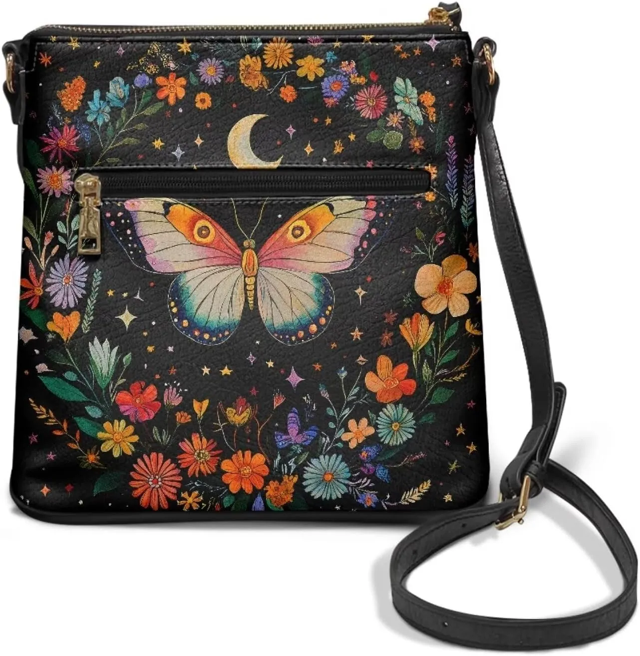 Leather Purse for Women, Small Leather Hobo Bag for Women Fashion Sling Wallet for Christmas St. Patrick's Day