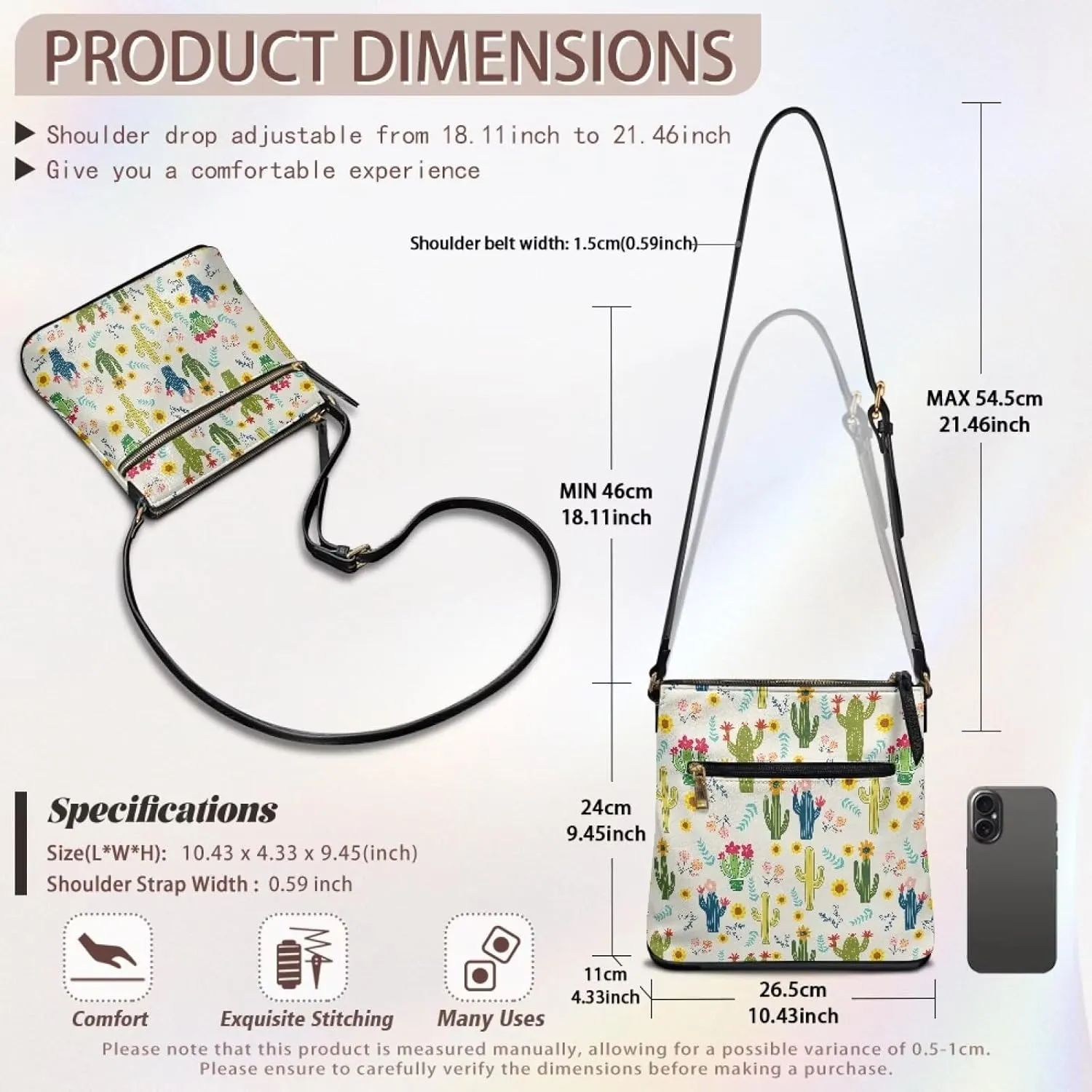 Leather Purse for Women, Small Leather Hobo Bag for Women Fashion Sling Wallet for Christmas St. Patrick's Day