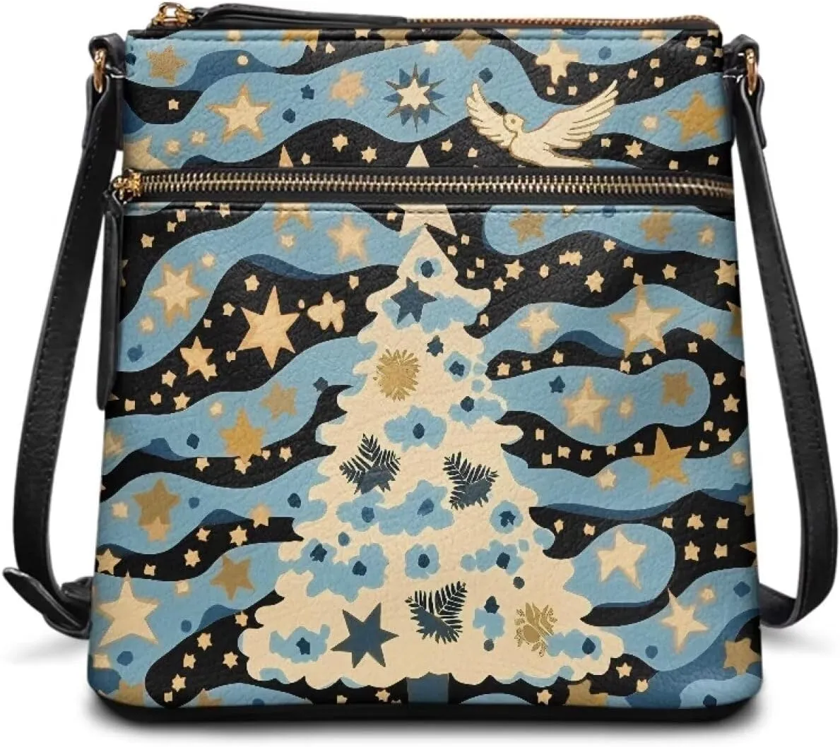 Leather Purse for Women, Small Leather Hobo Bag for Women Fashion Sling Wallet for Christmas St. Patrick's Day