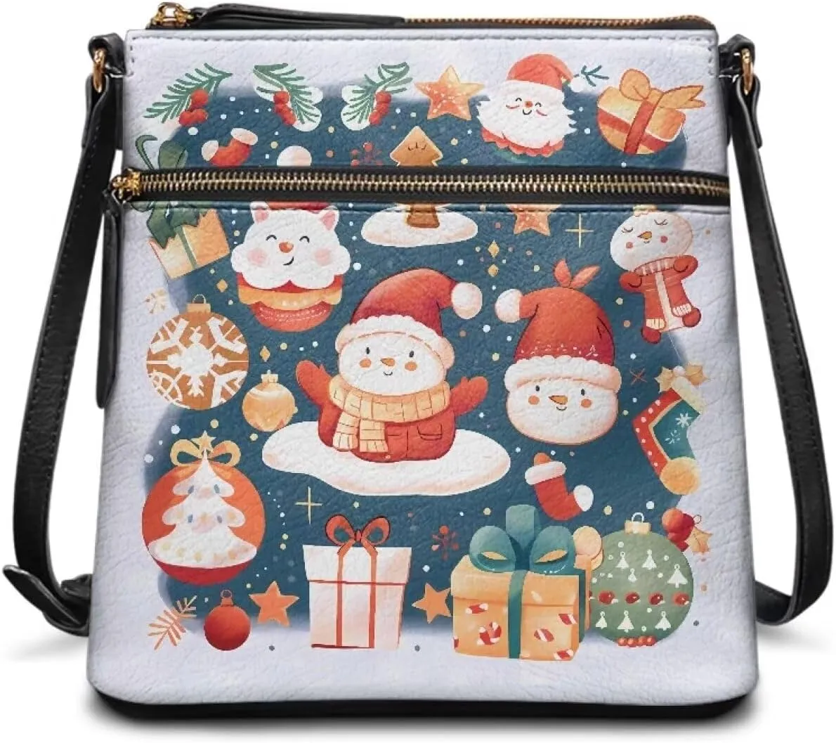 Leather Purse for Women, Small Leather Hobo Bag for Women Fashion Sling Wallet for Christmas St. Patrick's Day