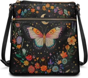 Leather Purse for Women, Small Leather Hobo Bag for Women Fashion Sling Wallet for Christmas St. Patrick's Day