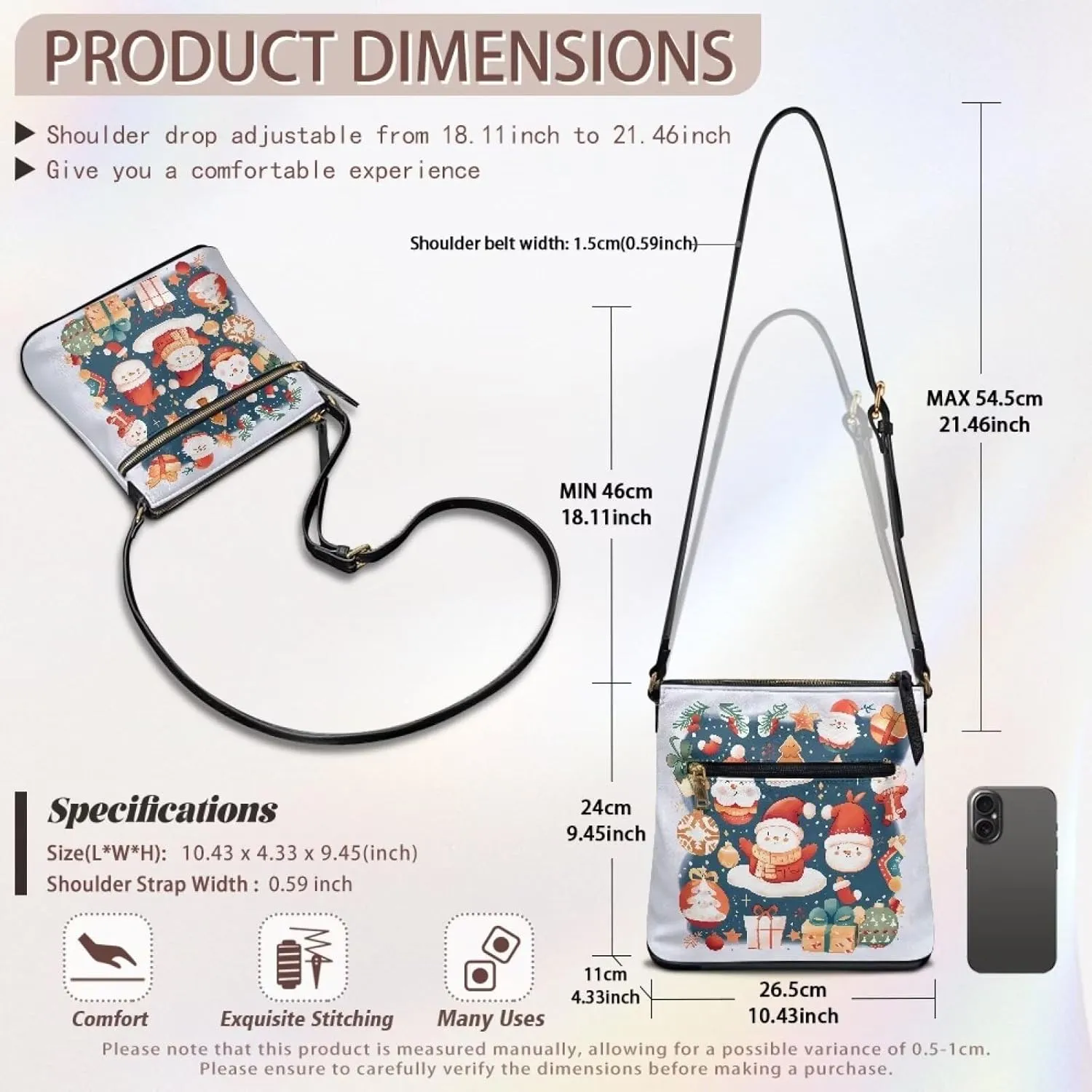 Leather Purse for Women, Small Leather Hobo Bag for Women Fashion Sling Wallet for Christmas St. Patrick's Day