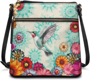 Leather Purses for Women, Leather Hobo Bags for Women Travel Sling Purse Triple Zippered Pockets Shoulder Bag