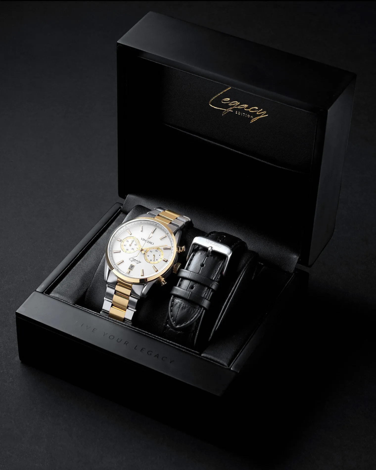 Legacy Chronograph -  White   Gold