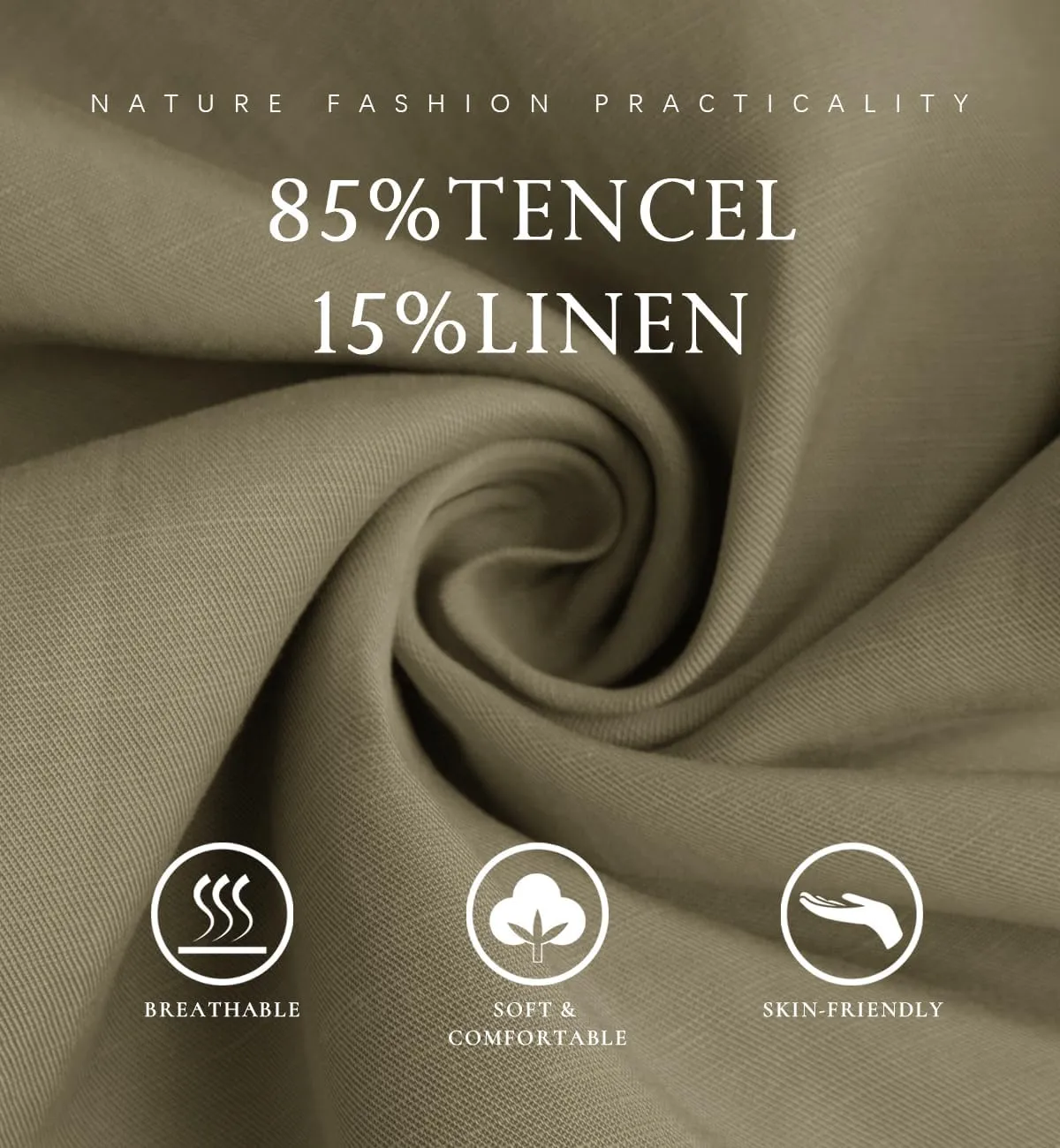 Les umes Womens Linen Wide Leg Cropped Pants High Elastic Waist with Drawstring Casual Summer Ankle Trousers