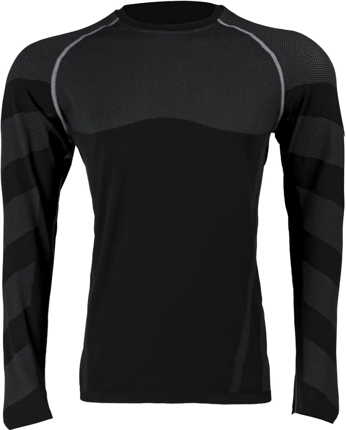 LIN PERFORMANCE Men's Long Sleeve Compression Shirts Sports Base Layer Athletic Quick Dry Running Shirt