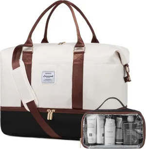 LOVEVOOK Travel Bag Weekender Bags for Women, Carry on Overnight with Shoe Compartment,Duffle with Laptop Pocket,Hospital Bag for Labor Delivery,Gym Tote with Toiletry