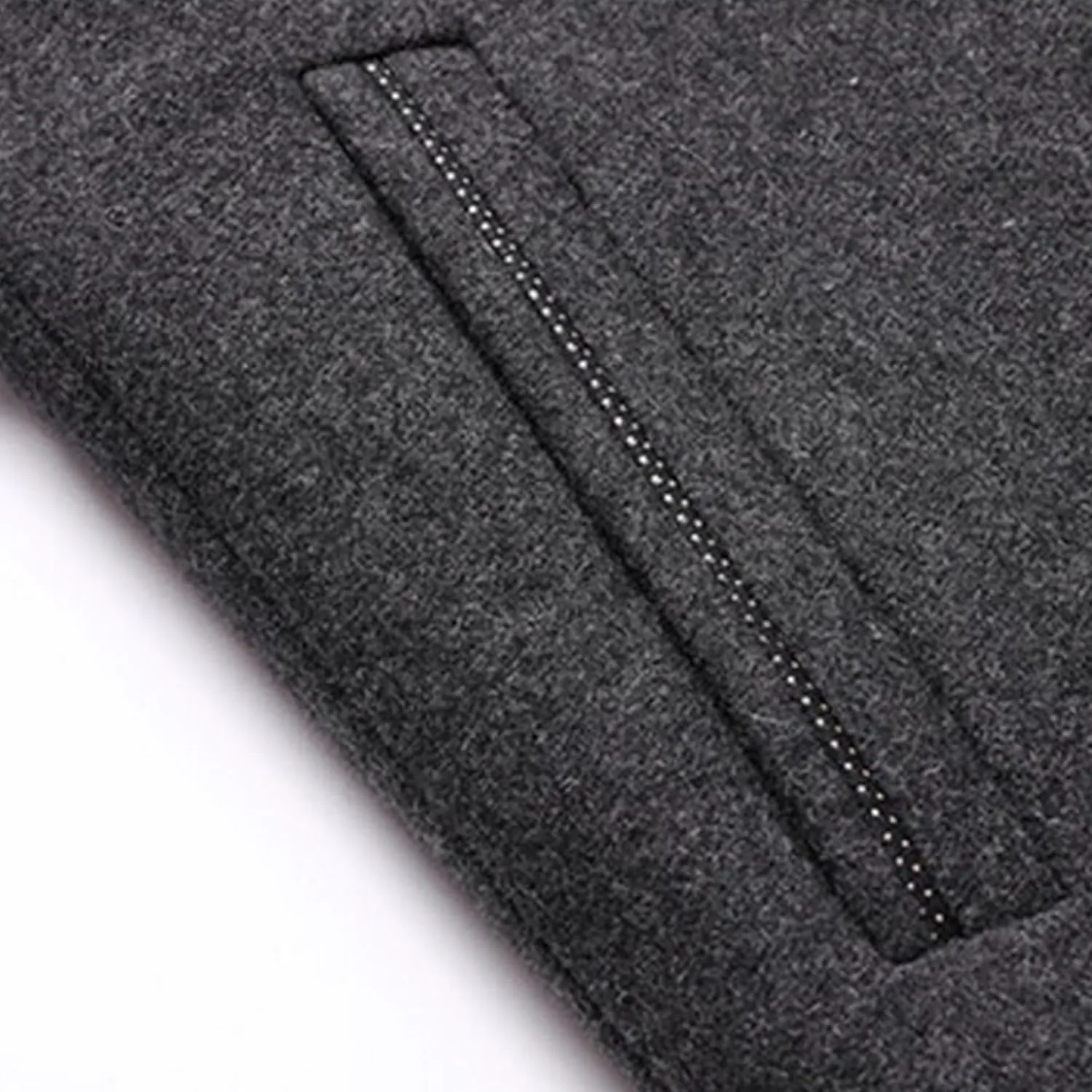 Men's Business Casual Chinese Jacket Front Button Blazer Traditional Uniform Groom Dress Mandarin Collar Formal
