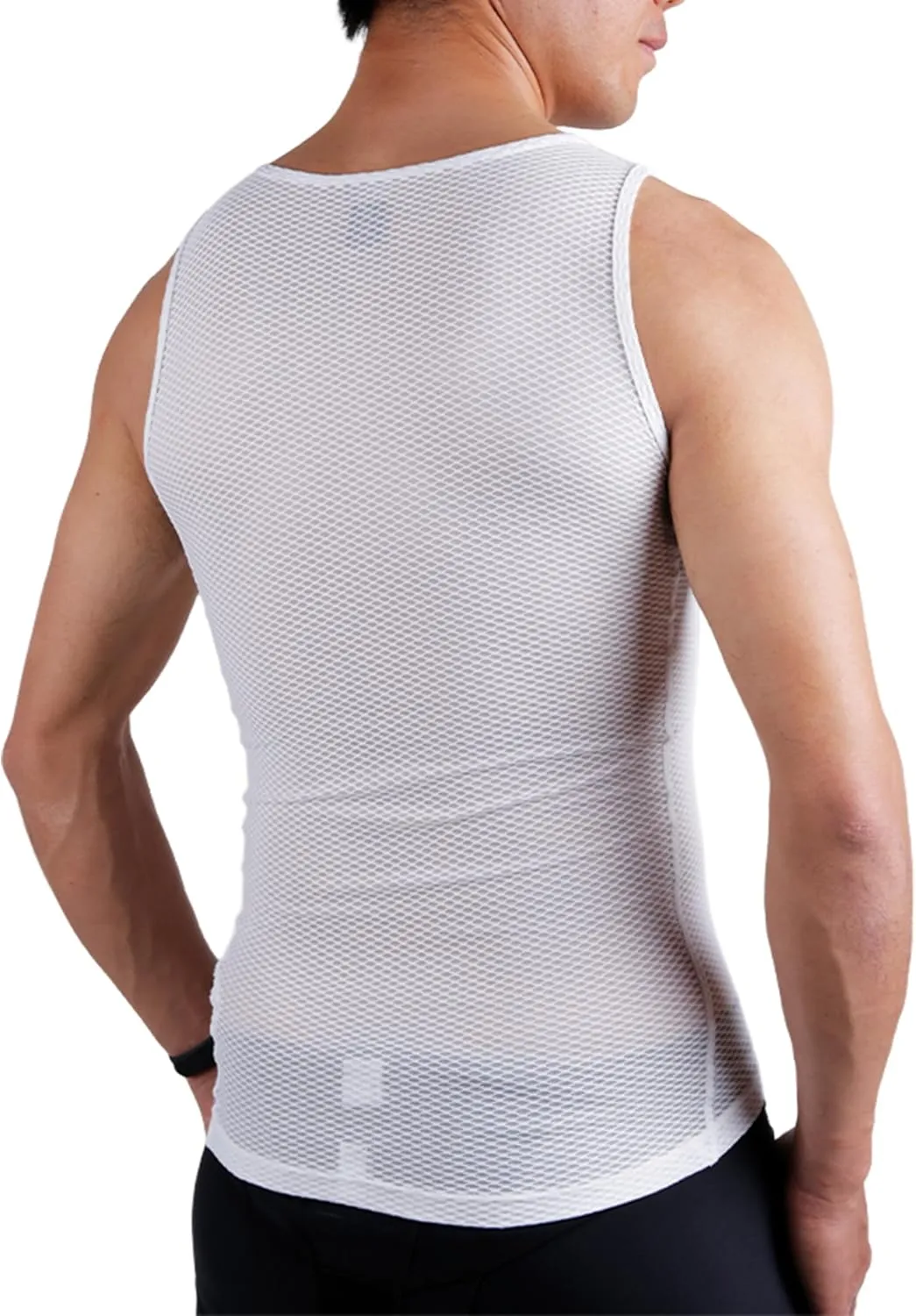 Mens Cycling Base Layer Sleeveless Cycling Jersey Men Quick Dry Bicycle Undershirt Mesh Bike Base Layer Vests